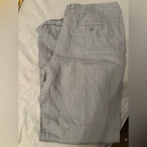 Willi Smith Light Gray Linen Pants 14